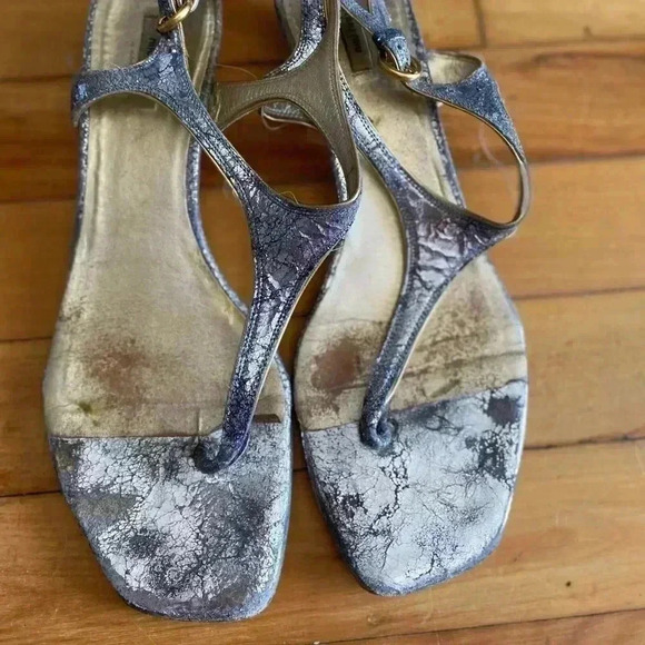 Miu Miu silver  metallic sandals - Picture 2 of 5